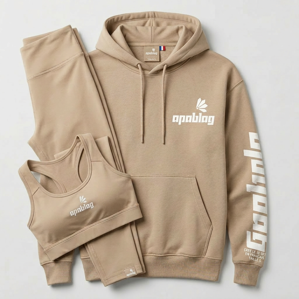 Ensemble Sport Beige apablag