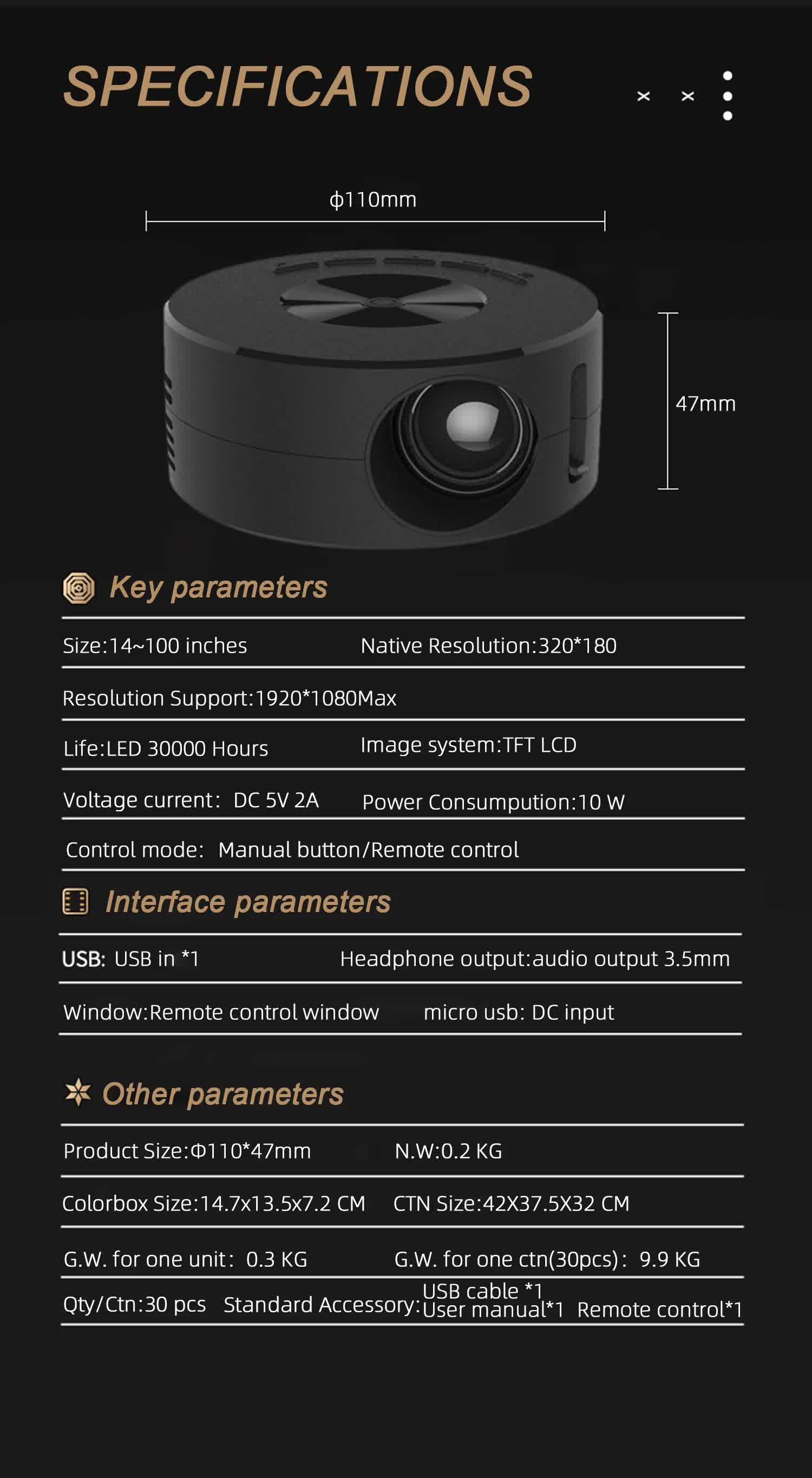 Portable Mini Projector – Compact & Puissant
